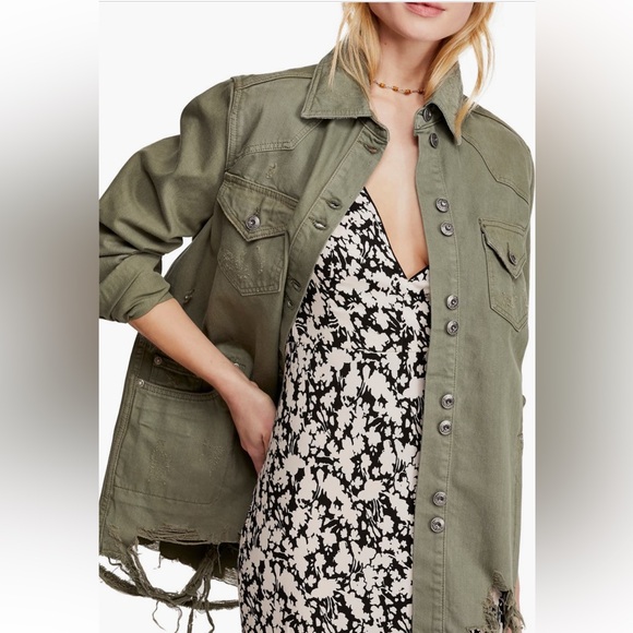 Free People Moonchild Shirt Jacket - Picture 1 of 12